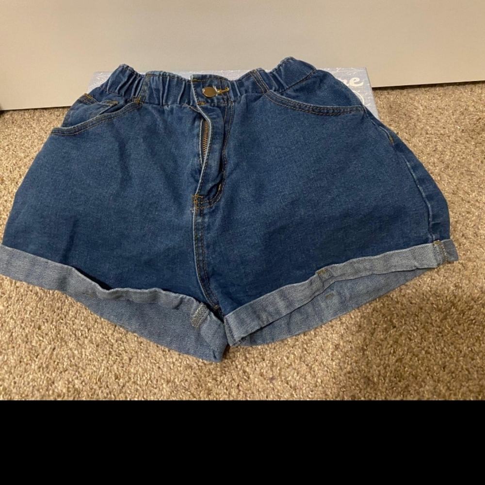 Blue jeans shorts size medium women's